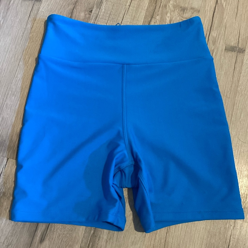 Blue Biker Shorts